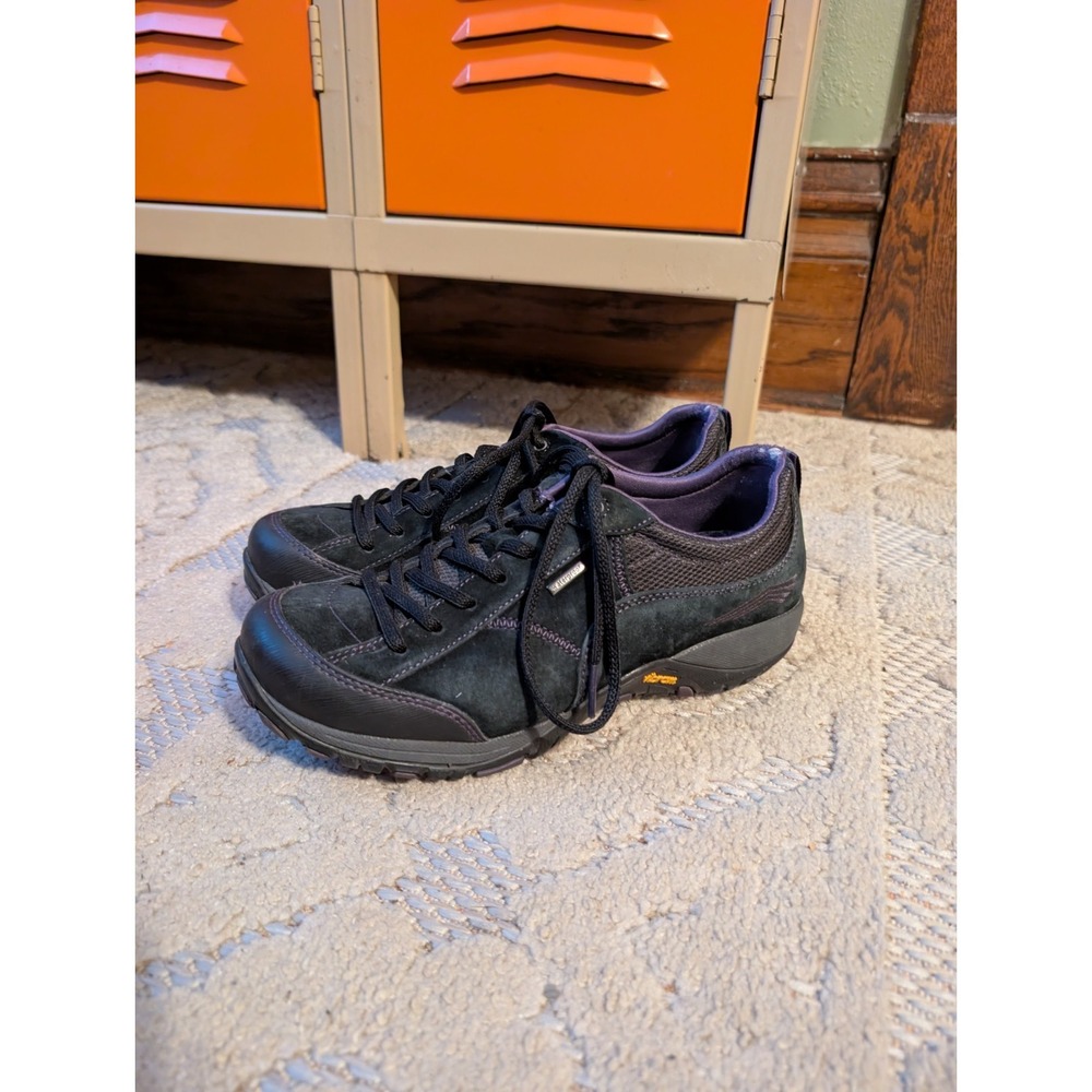 Dansko Paisley Shoes Women's EU 39 Waterproof Vibram Black Suede Leather Sneaker
